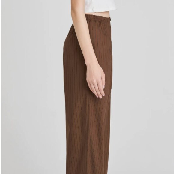 Billie Stripe Pull-On Cotton Pants - Picture 3 of 4